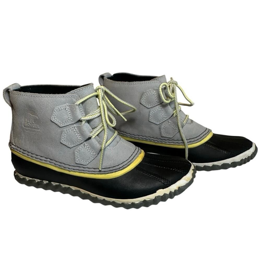 Sorel Out N About Leather Snow Boot Waterproof Lace Up Women’s Size 6 Gorpcore